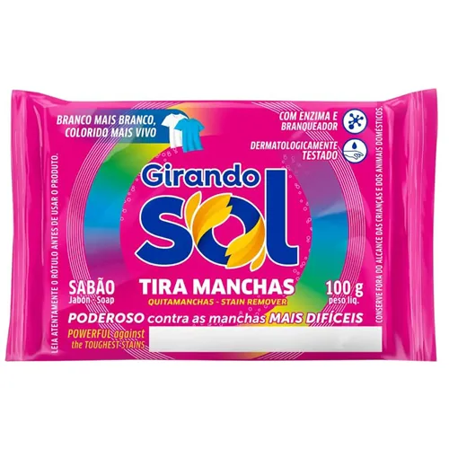 SABONETE GIRANDO SOL BAR TIRA MANCHAS 100G