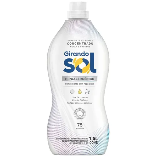 AMACIANTE GIRANDO SOL CONCENTRADO HIPOALERGENICO 1,5L