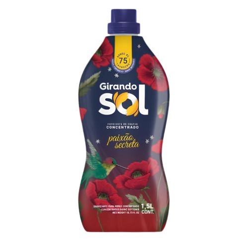 AMACIANTE GIRANDO SOL CONCENTRADO PAIXAO SECRETA 1,5L