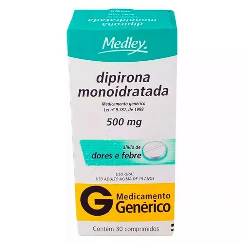 Dipirona 500Mg 30 Comprimidos Medley