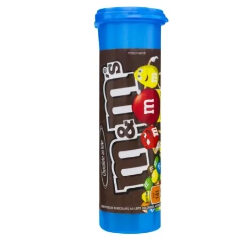CHOCOLATE M&M CONFEITO AO LEITE TUBO 30G