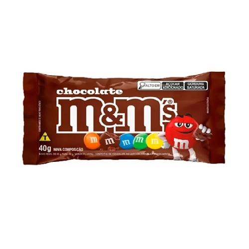 M&M CONFEITO CHOCOLATE AO LEITE 40G