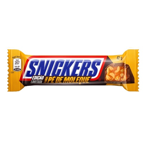 SNICKERS CHOCOLATE PE DE MOLEQUE 42G