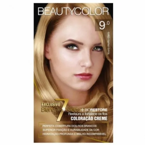 TINTURA BEAUTY COLOR 9.0 LOURO MUITO CLARO