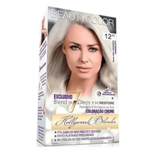 TINTA BEAUTY COLOR ARGAN&COCO 12.11 LOURO ULTRA CLARISSIMO ESP GELO KIT 1UN