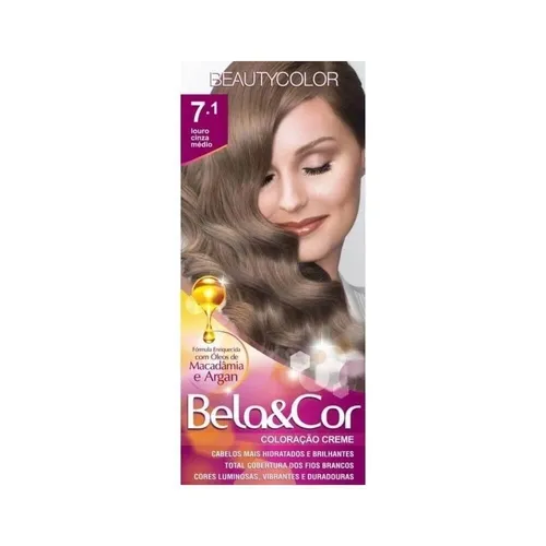 Tinta Bela&Cor 7.1 Louro Cinza Medio 1Un