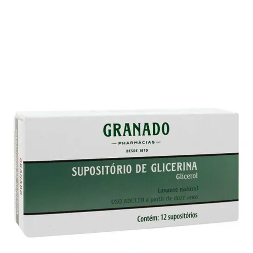 SUPOSITORIO GLICERINA GRANADO ADULTO 12UN