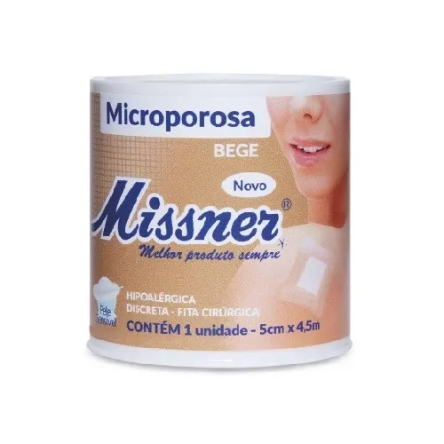 FITA MISSNER MICROPOROSA BEGE 5CMX4,5M 1UNIDADE