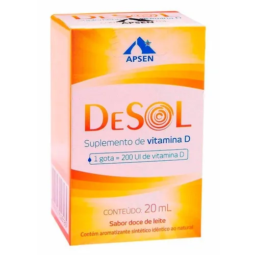 VITAMINA D 200UI DESOL SOLUCAO ORAL GOTAS 20ML