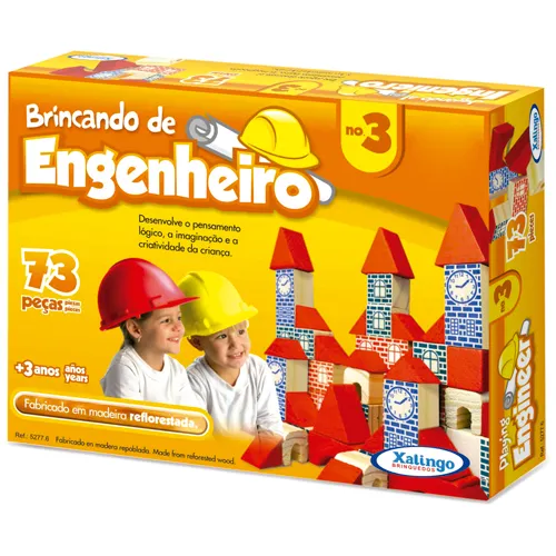 BRINCANDO DE ENGENHEIRO 73 PECAS