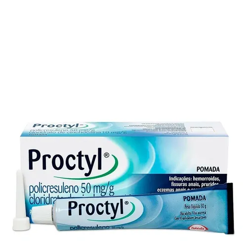 PROCTYL 50MG+10MG/G POM RET 10APL 30G