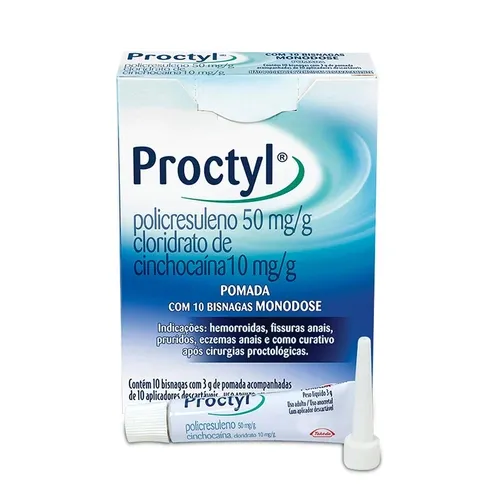 PROCTYL 50MG+10MG/G POM RET 10BISN MONOD 3G