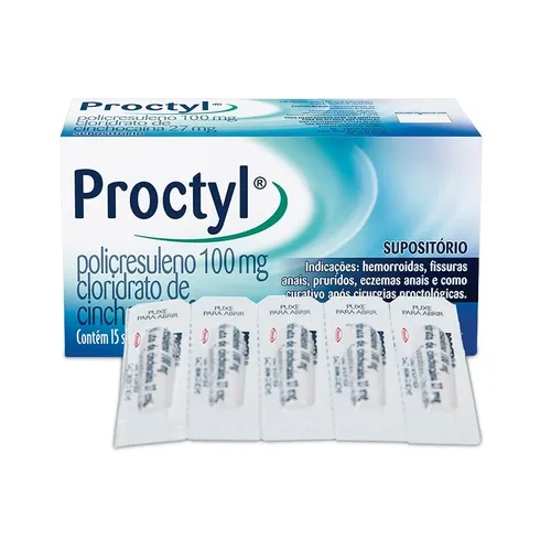 PROCTYL 100MG+27MG 15SUP