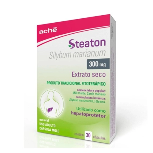 Steaton Silimarina 300Mg Hepatoprotetor 30 Capsulas
