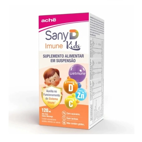 SANY D IMUNE KIDS MORANGO LIQ 120ML