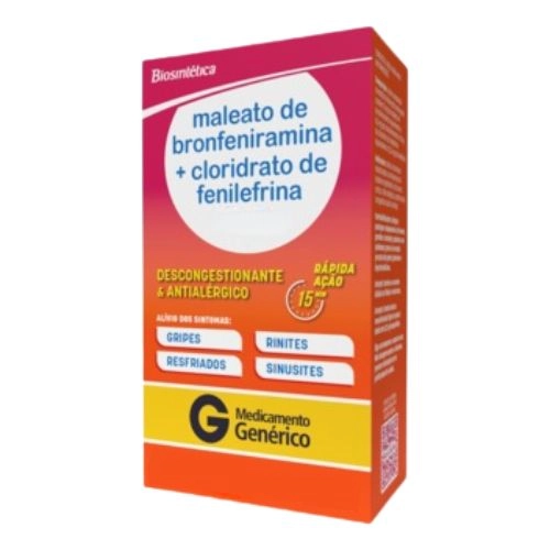 MALEATO DE BRONFENIRAMINA+CLORIDRATO DE FENILEFRINA 0,4MG+1MG/ML XPE 120ML
