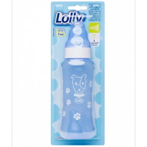 MAMADEIRA LOLLY NENNY SIL TIP COLOR AZUL 1670 240ML