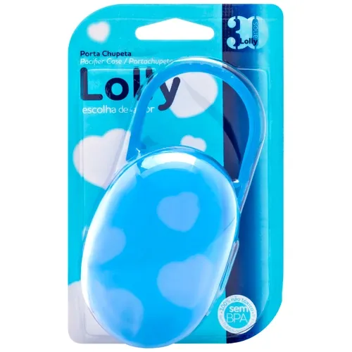 PORTA CHUPETA LOLLY AZUL 1UN