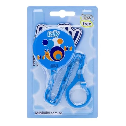 PRENDEDOR CHUPETA LOLLY ZOO AZUL 7073 1UN