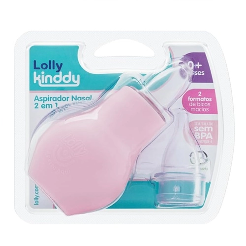 ASPIRADOR NASAL LOLLY KINDDY 2X1 ROSA 1UN