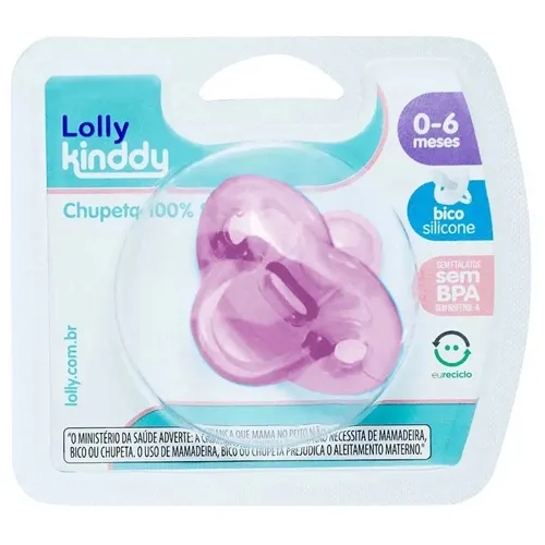 CHUPETA LOLLY SIL ORT T1 ROSA 6014-01 1UN