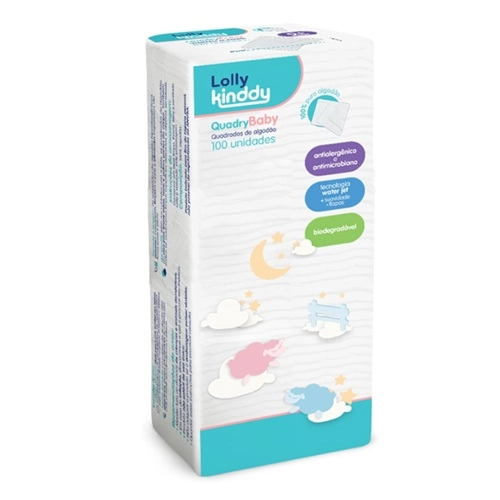 ALGODAO QUADRADO QUADRYBABY 100UN