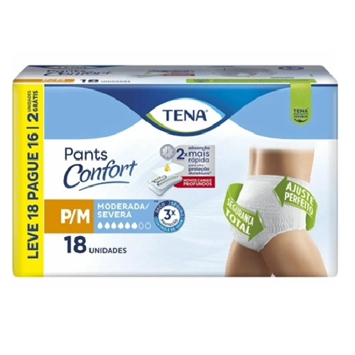 ROUPA INTIMA TENA PANTS CONFORT P/M L18P16UN