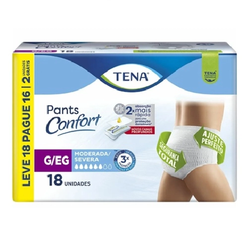 ROUPA INTIMA TENA PANTS CONFORT G/EG L18P16UN