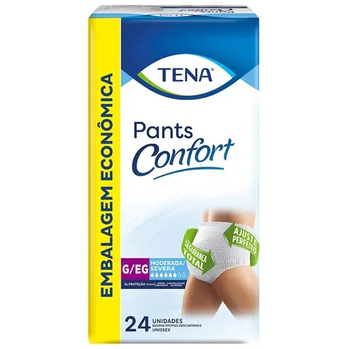 FRALDA TENA PANTS CONFORT G/EG 24 UN