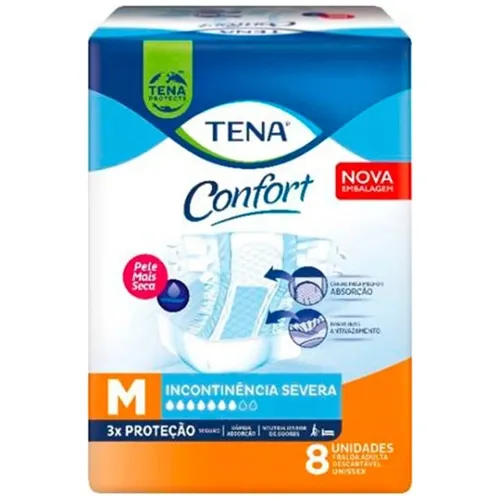 Fralda Tena Confort Ger M 8Un