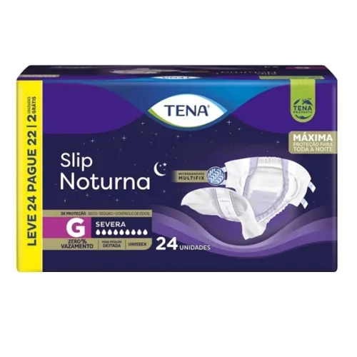 FRALDA TENA SLIP NOTURNA ADULTO G L24P22 UNIDADES