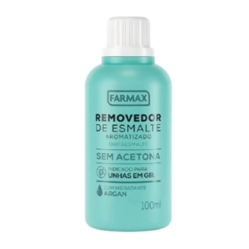 REMOVEDOR DE ESMALTE FARMAX SEM ACETONA ARGAN 100ML