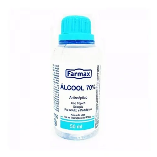 ALCOOL 70% LIQ FARMAX 50ML