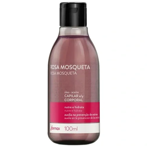OLEO CAPILAR/CORPORAL FARMAX ROSA MOSQUETA 100ML