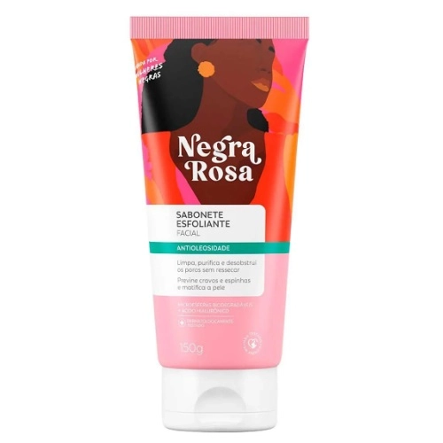SABONETE LIQ NEGRA ROSA ESFOLIANTE ANTIOLEOSIDADE 150G