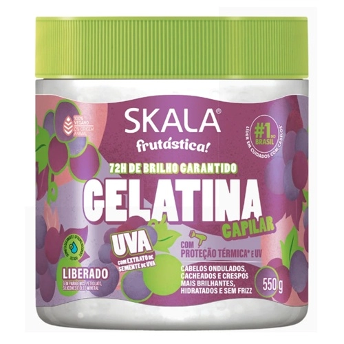 GELATINA CAPILAR SKALA FRUTASTICA UVA 550G