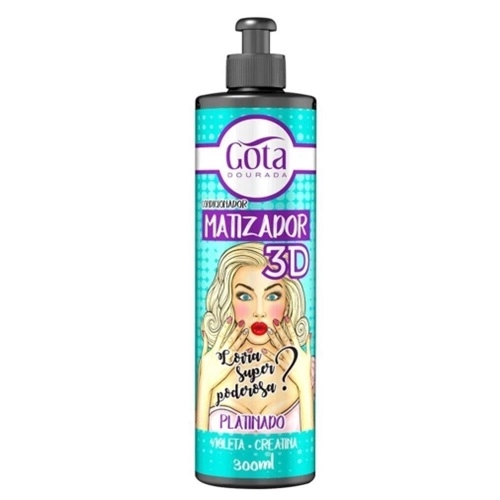 CONDICIONADOR GOTA DOURADA MATIZADOR 3D PLATINADO 300ML