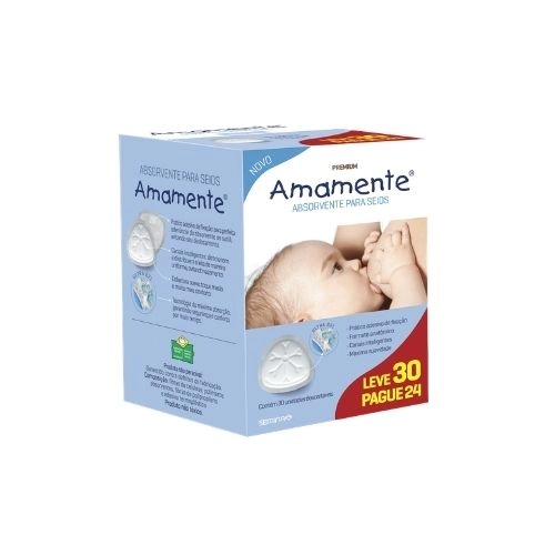 ABSORVENTE SEIOS AMAMENTE L30P24UN
