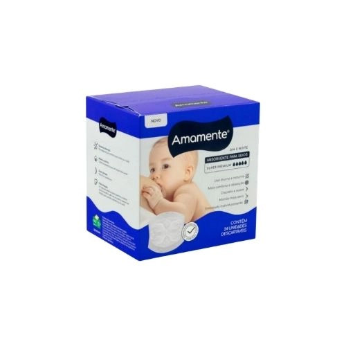 ABSORVENTE SEIOS AMAMENTE DIA&NOITE 24UN
