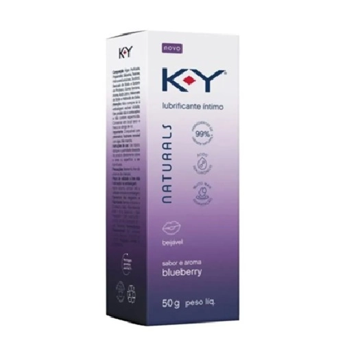 GEL LUBRIFICANTE K-Y NATURALS BLUEBERRY 50G