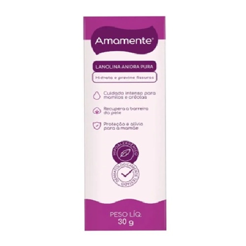 CREME AMAMENTE LANOLINA PROTETOR DE MAMILOS 30G