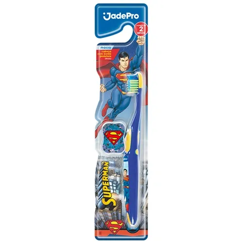 ESCOVA DENTAL MACIA JADEFROG COM PROTETOR SUPERMAN