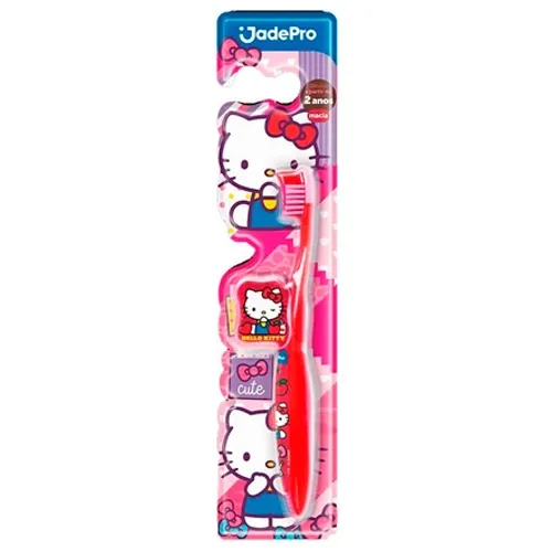ESCOVA DENTAL INFANTIL JADEFROG HELLO KITTY MACIA + CAPA PROTETORA