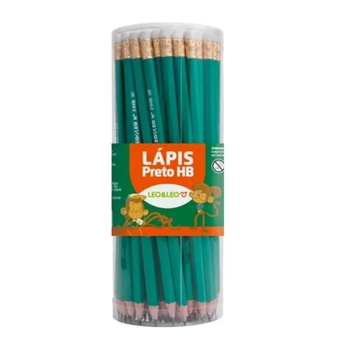 Lapis Preto Leo Com Borracha Pote 1Un