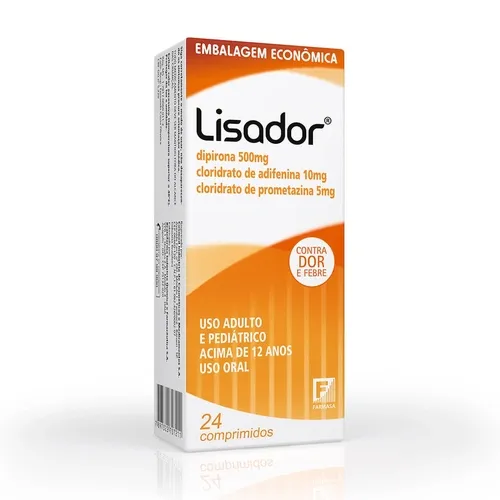 LISADOR 500MG+10MG+5MG 24CP