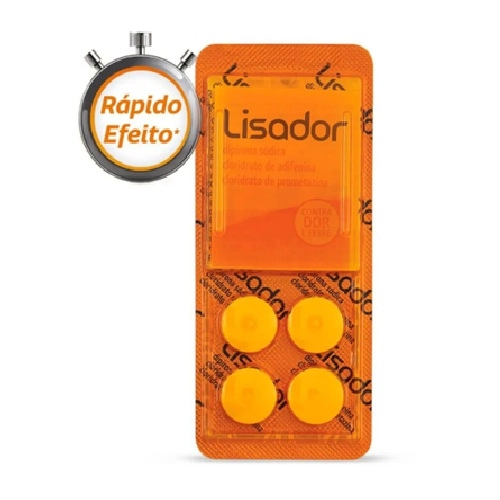 LISADOR 500MG+10MG+5MG ENV 4CP