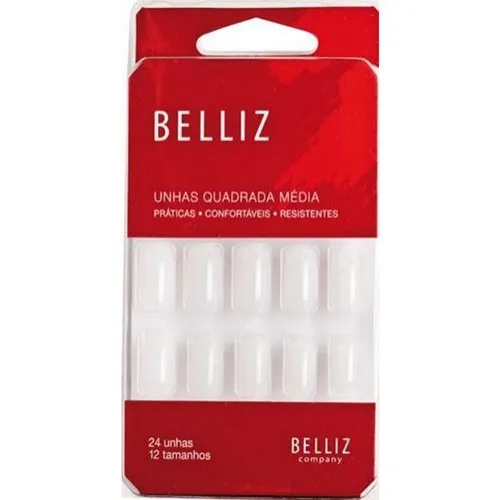 UNHAS POSTICAS BELLIZ QUADRADAS CURTAS 1200 24UN