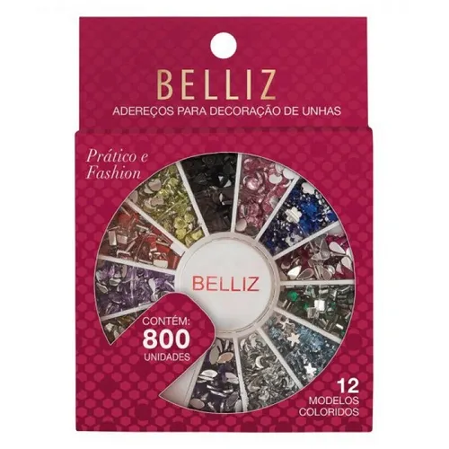 DECORACAO P/UNHA BELLIZ DISCO 80UN