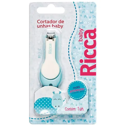 CORTADOR DE UNHAS RICCA BABY COLORS AZUL