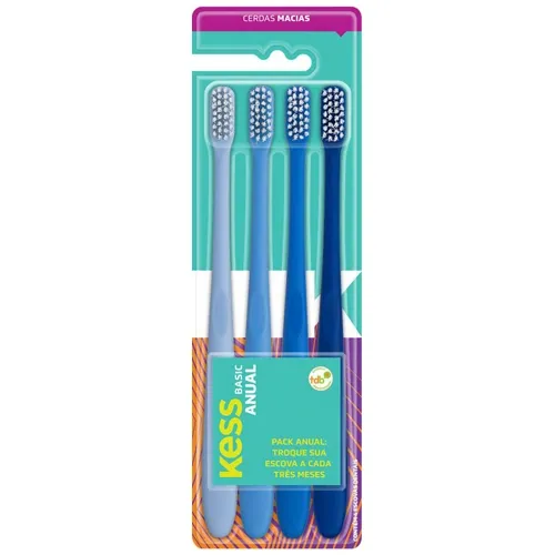 ESCOVA DENTAL KESS COMBO ANUAL 4UN
